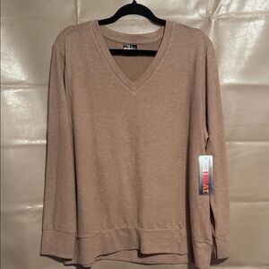 32 Degrees Women's V-Neck Sweater - Tan